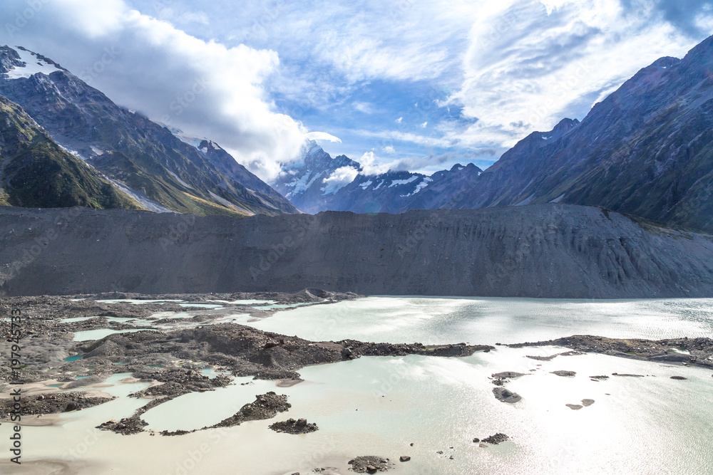 Aoraki Mount Cook National Park, New Zealand, Oceania. Aoraki Mount Cook National Park, New Zealand, Oceania.