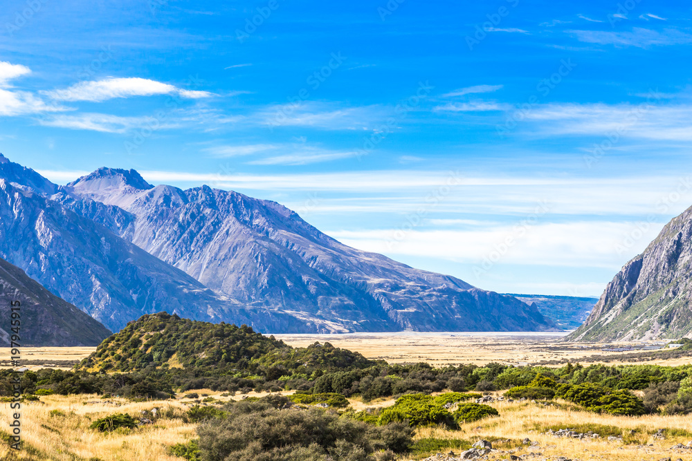 Aoraki Mount Cook National Park, New Zealand, Oceania.