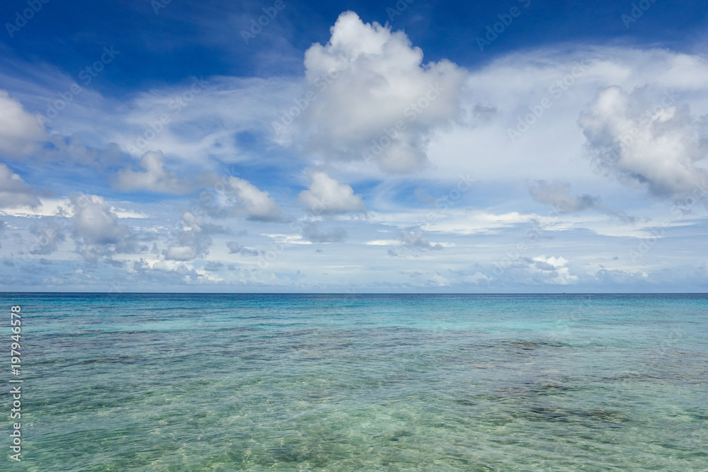 Looking out over the South Pacific Ocean