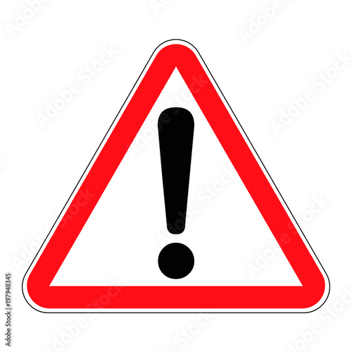 Verkersschild Achtung