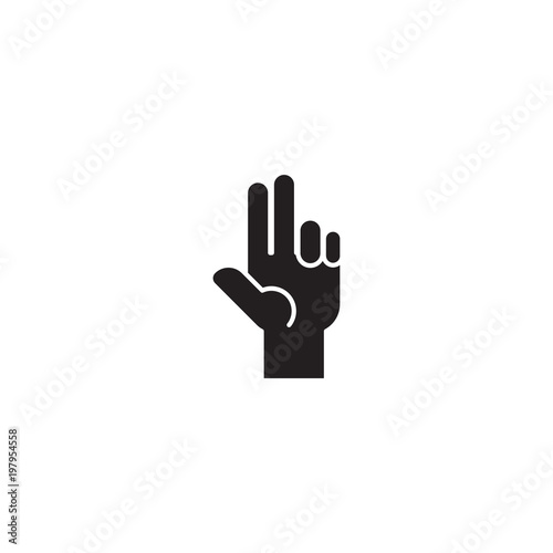hand icon. sign design