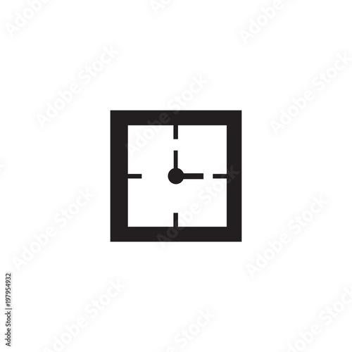 clock icon. sign design