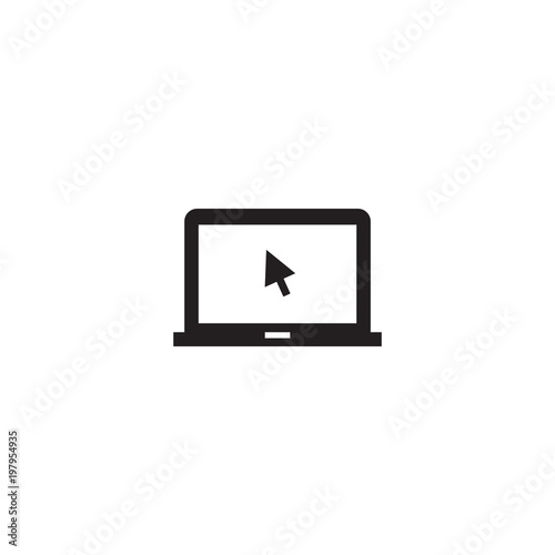 laptop icon. sign design