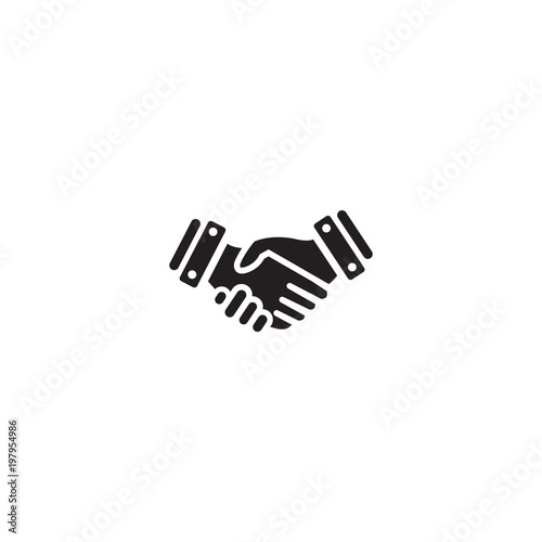 handshake icon. sign design