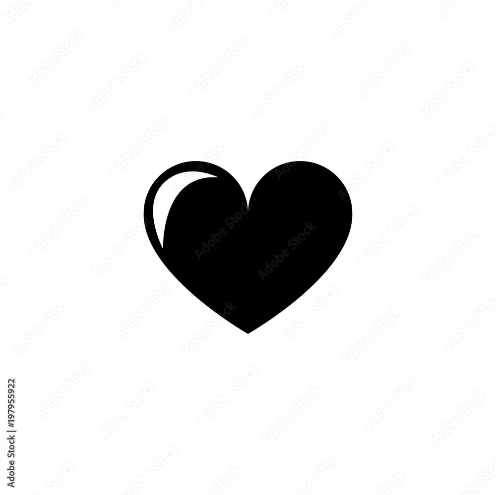 heart icon. sign design