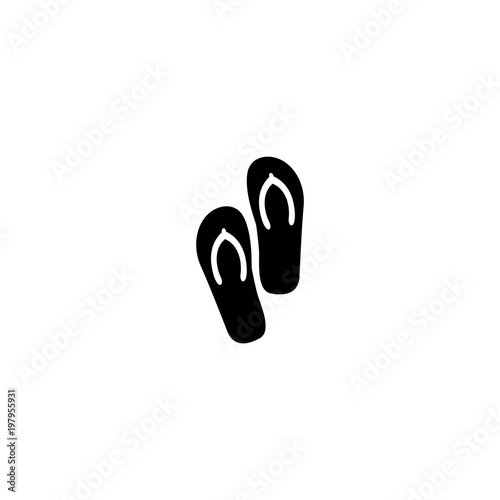 slippers icon. sign design