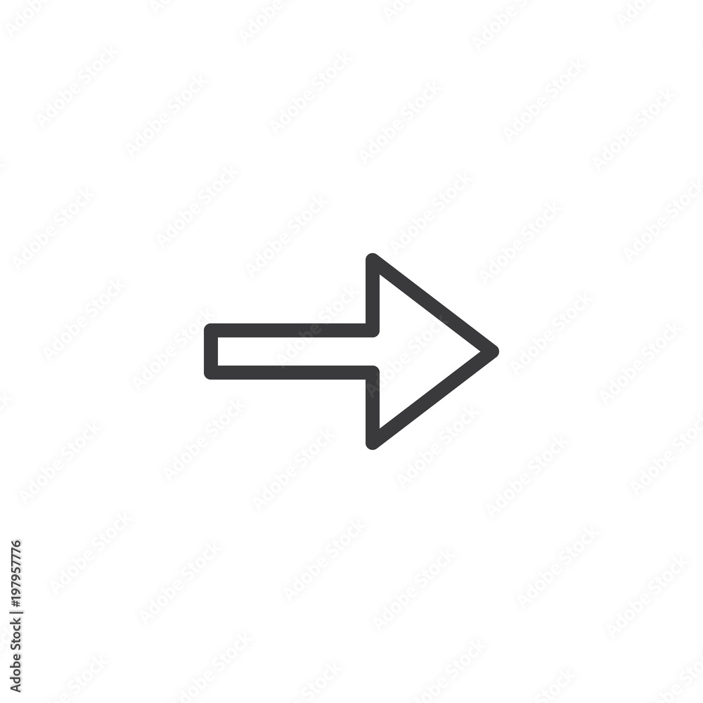 Arrow Icon. isolated perfect pixel with flat style in white background for UI, app, web site, logo. Vector illustration. Arrow Icon. isolated perfect pixel with flat style in white background for UI, app, web site, logo. Vector illustration.