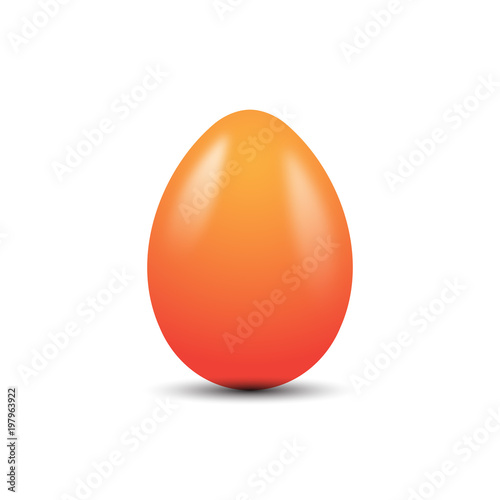 orange Easter Eggs vector