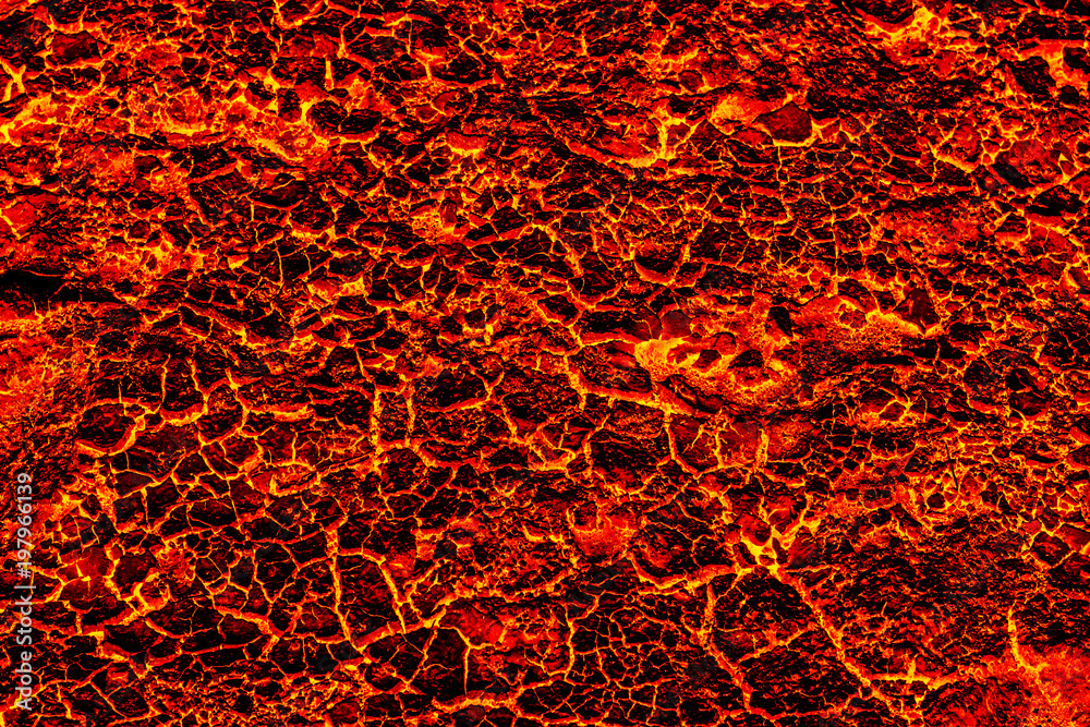 The ground is full of lava, Global warming, Lava ground background. The ground is full of lava, Global warming, Lava ground background.