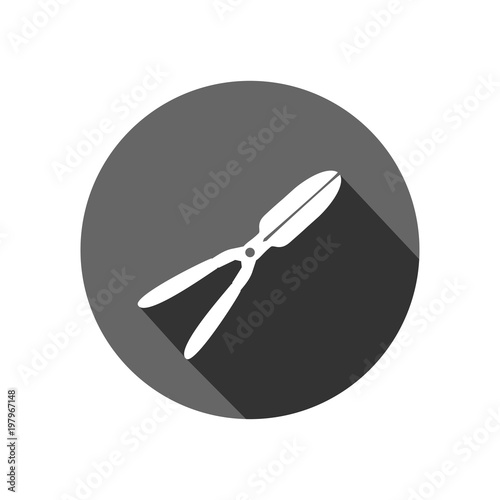 Garden pruner, agriculture tool icon