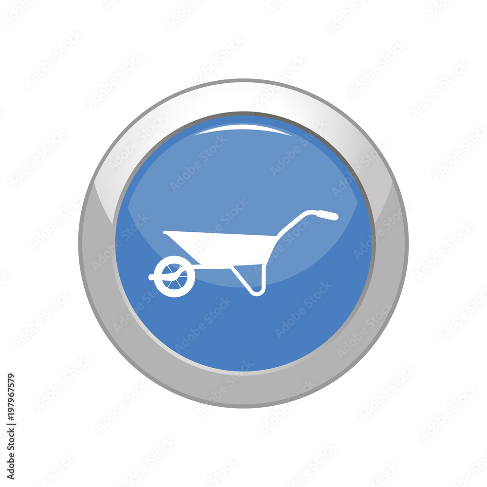 Wheelbarrow icon. Vector Illustration Wheelbarrow icon. Vector Illustration