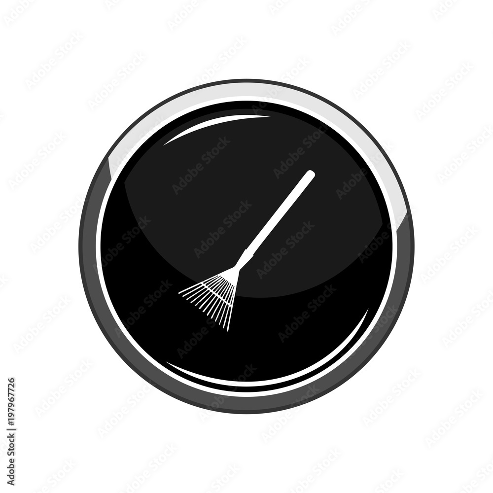 Rake leaves. Vector Illustration Rake leaves. Vector Illustration