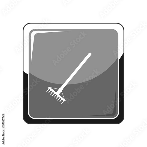 Garden rake. Vector Illustration
