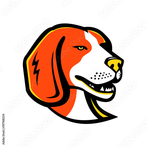 Beagle Hound Dog Mascot
