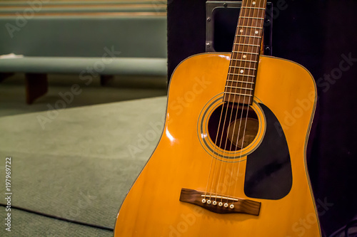 фотографія Resting acoustic guitar