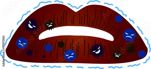 Unhealthy Lips illustration