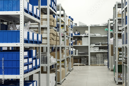 Warehouse of components for the electronics industry. © nordroden