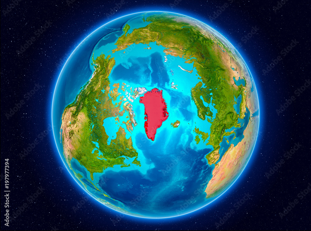 Fototapeta premium Greenland on Earth