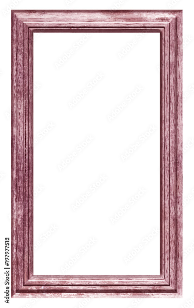 cadre bois brut naturel vintage rouge Stock Photo
