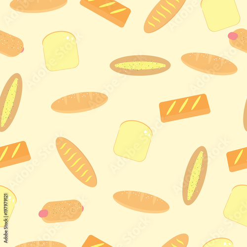 bakery seamless pattern background