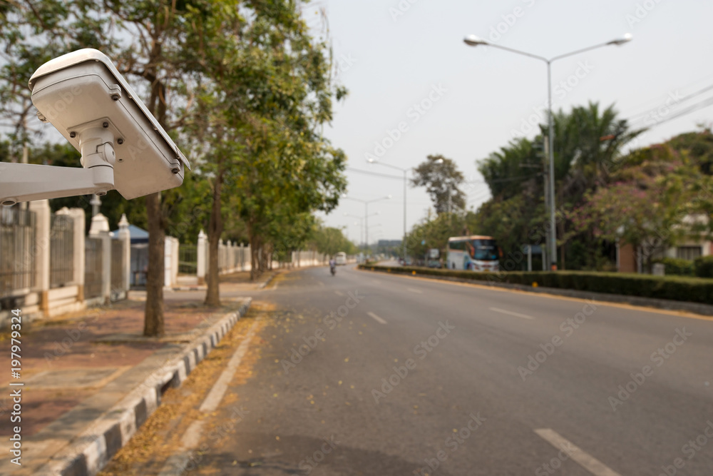 CCTV cameras, security cameras or surveillance on the road CCTV cameras, security cameras or surveillance on the road
