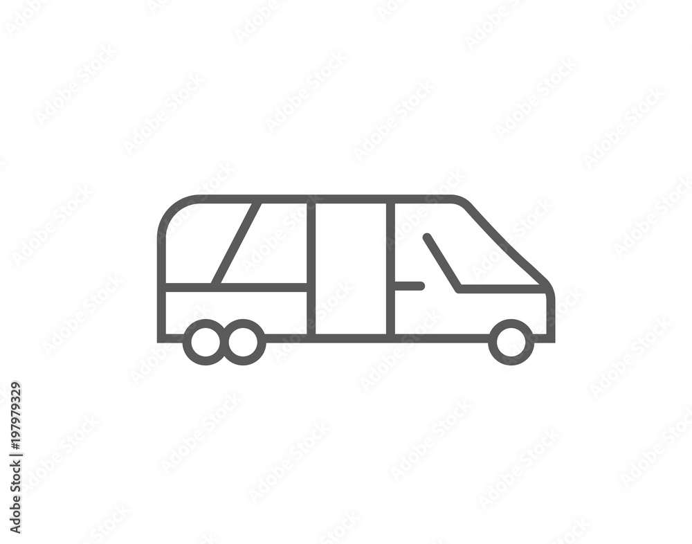 Modern car and bus Transport icon