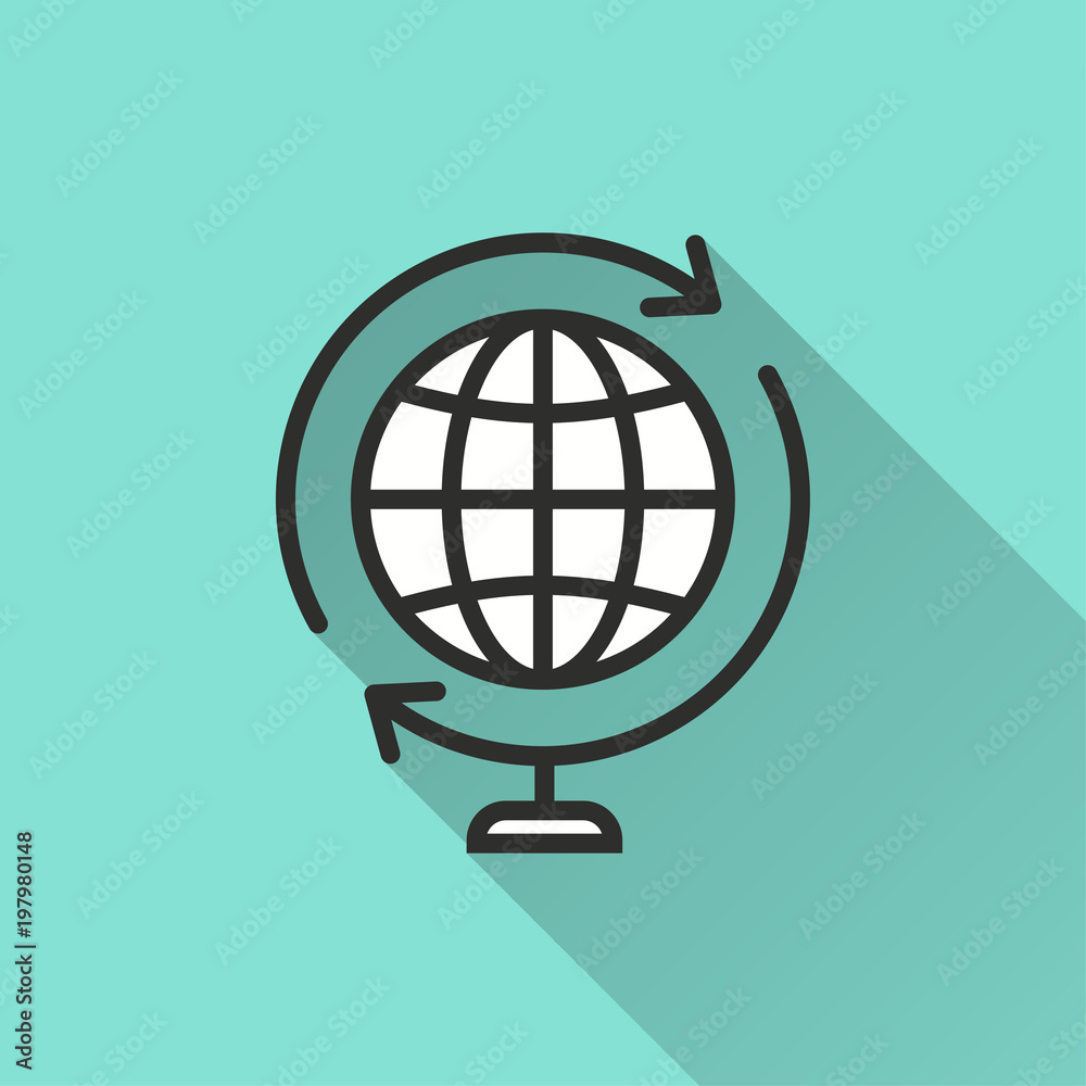 Globe - vector icon. Globe - vector icon.