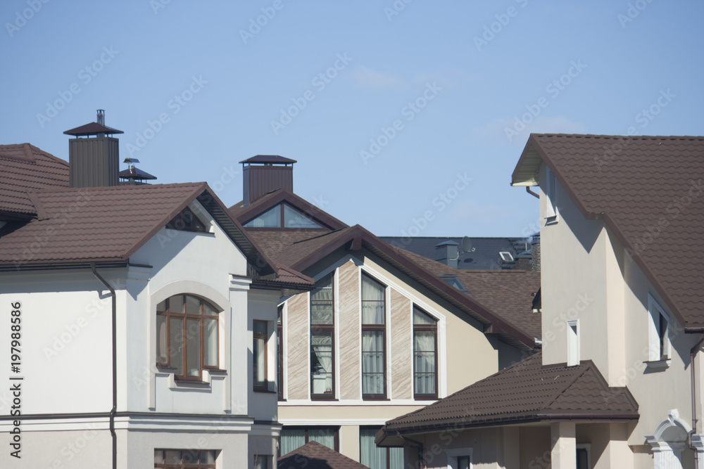 Low-rise buildings in the city