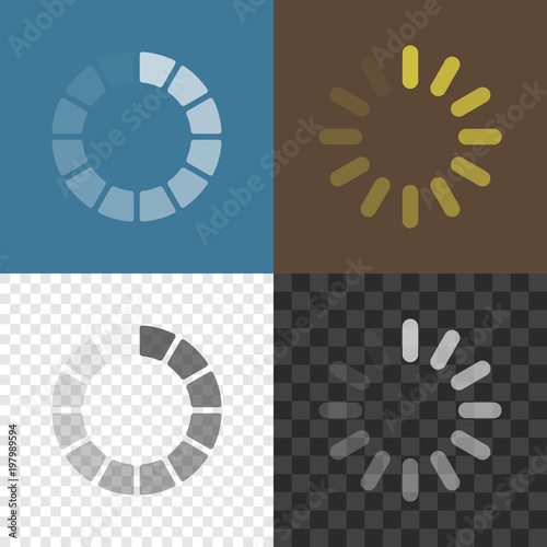 Loading icons. Preloading symbols.
