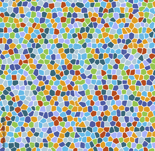Mosaic seamless pattern. Bright colorful texture.