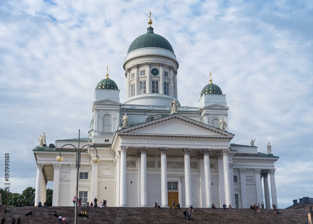 HELSINKI, FINLAND - AUGUST 20, 2017: Helsinki Cathedral