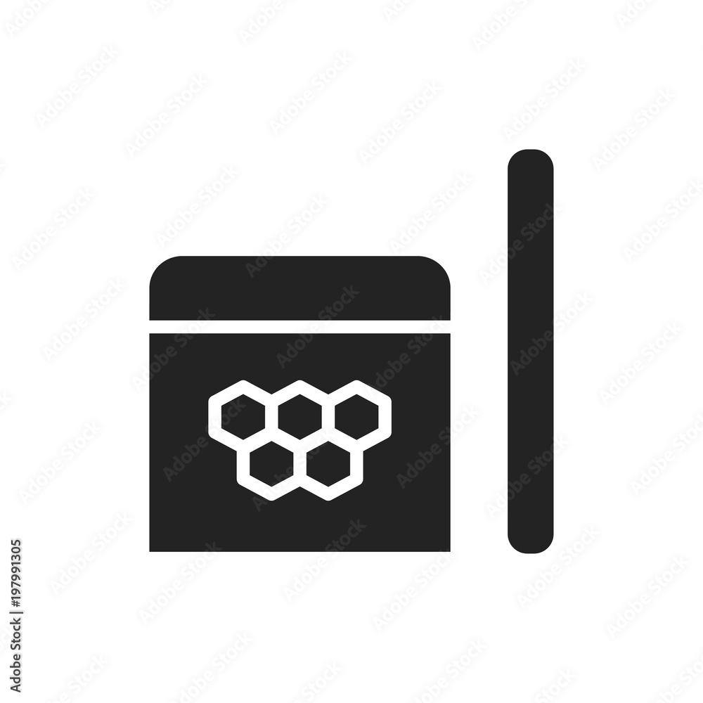 Waxing silhouette icon. Hair removal method. Wax stick. Waxing silhouette icon. Hair removal method. Wax stick.