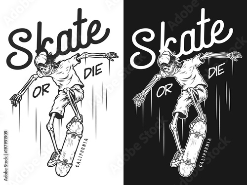 Vintage skateboarding poster