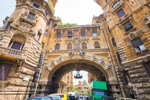 Canvas Print Coppede Quarter, Rome, Italy