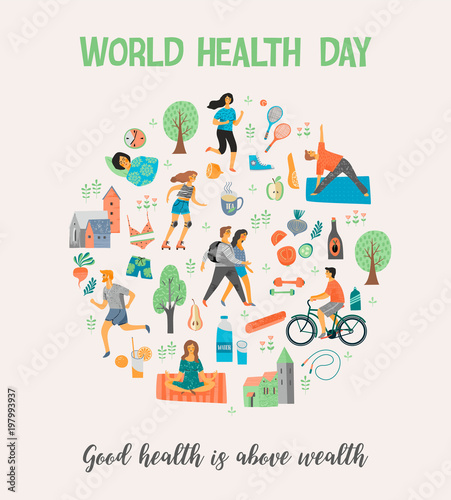 World Health Day. Healthy lifestyle.