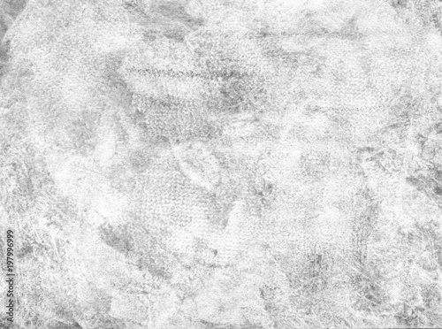 Subtle grain texture. Abstract black and white gritty grunge background. Dark paint spray and strokes on paper