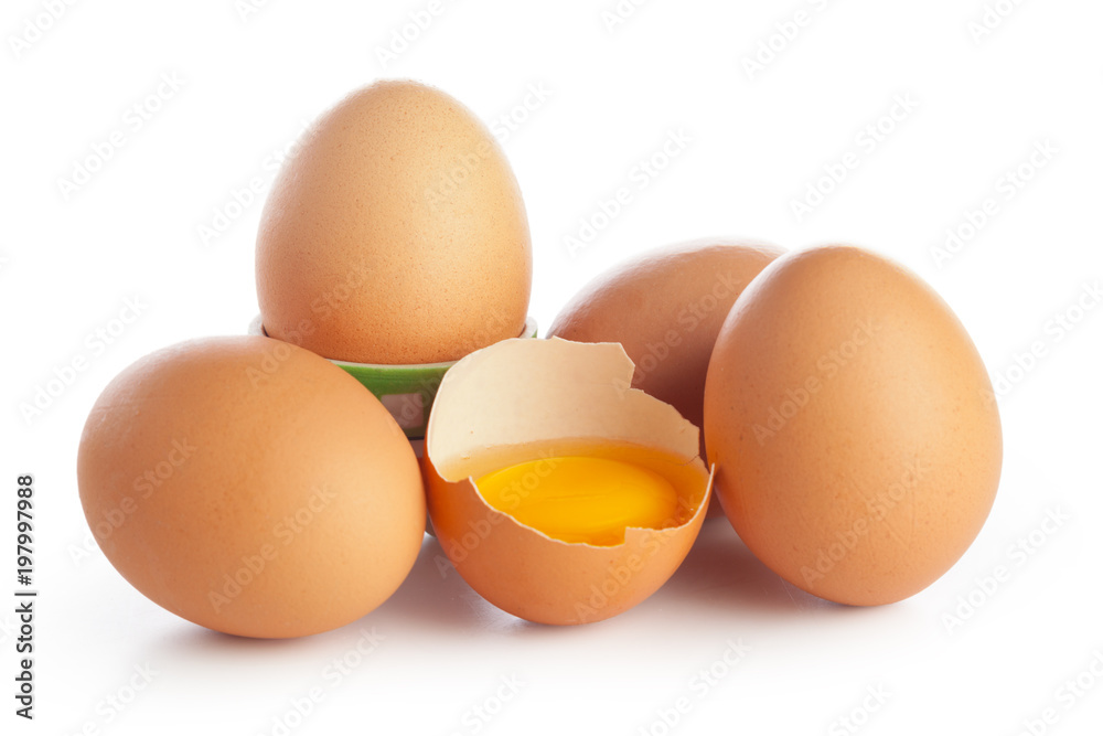 egg on white background egg on white background