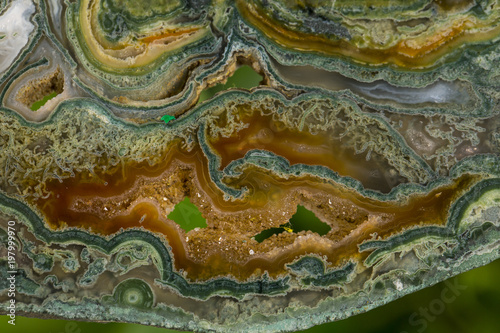 Amazing Banded Agate Crystal cross section as a background