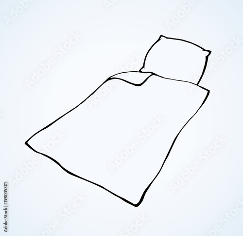 Blanket. Vector drawing