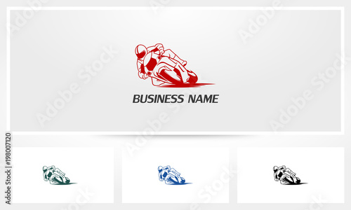 Motorcycle Cornering Motorsports Logo