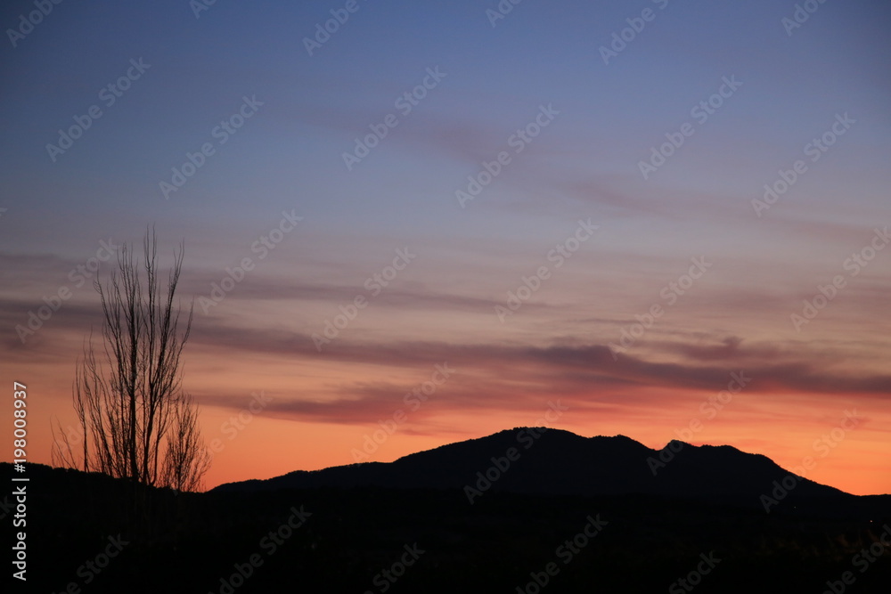 Obraz premium Atardecer rosa