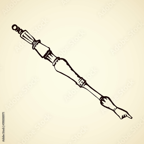 Pointer for reading the Torah. Vector drawing