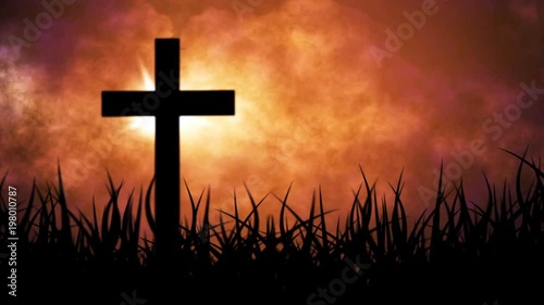 Dark Cross, Crucifix with Clouds