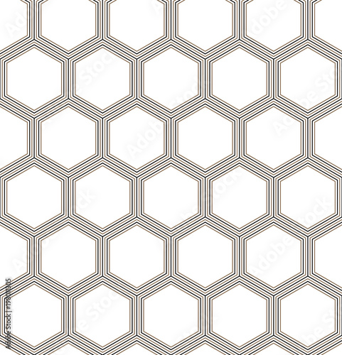 Vector seamless geometric pattern. Classic Chinese ancient ornament adapted to modern trends. Fully editable linear background with clipping mask, you can change thickness of lines, color, composition