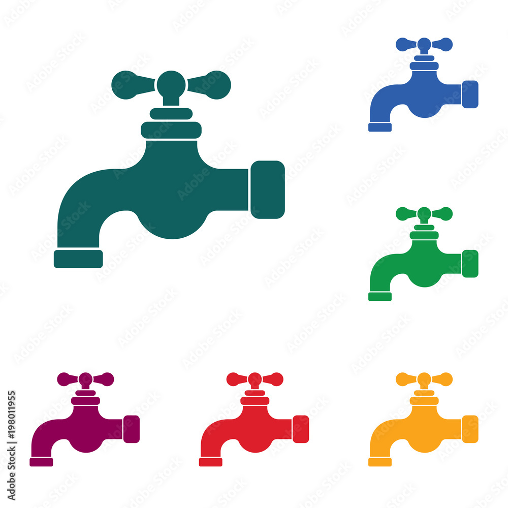 Water tap icon Water tap icon