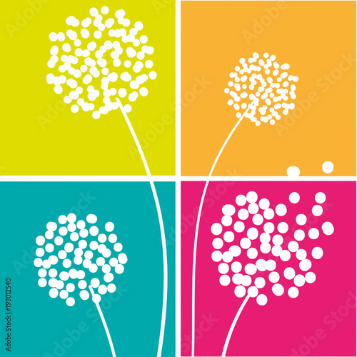 fond abstrait, carte printemps