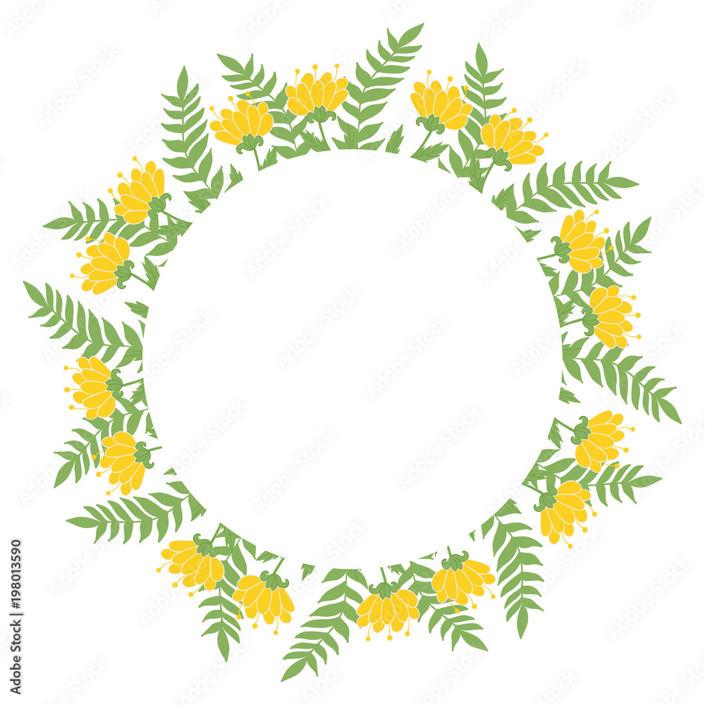 Beautiful easter wreath. Elegant floral frame hand drawn. Design for invitation, wedding or greeting cards Beautiful easter wreath. Elegant floral frame hand drawn. Design for invitation, wedding or greeting cards