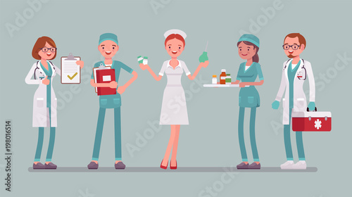 Doctors and nurses set