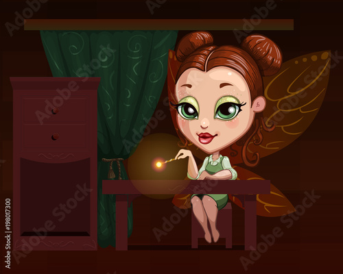 beautiful fairy with wings