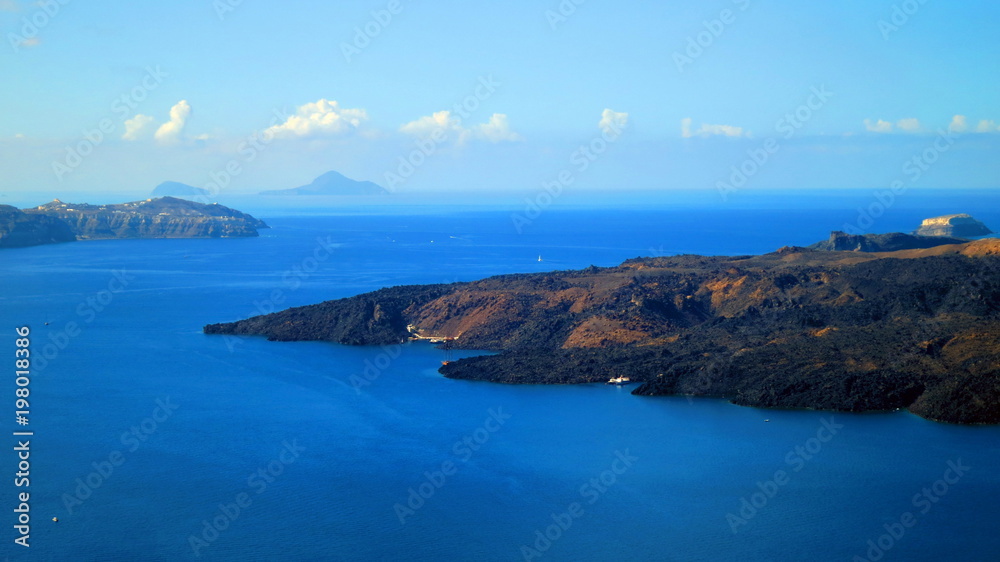 Caldera View in Santorini, Greece